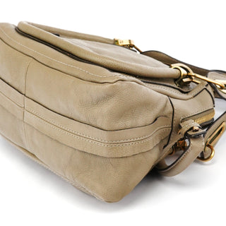 Chloe Taupe Leather Paraty 2-Way Bag