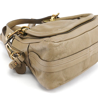 Chloe Taupe Leather Paraty 2-Way Bag