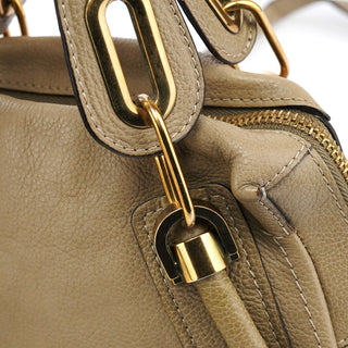 Chloe Taupe Leather Paraty 2-Way Bag