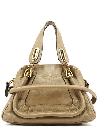 Chloe Taupe Leather Paraty 2-Way Bag