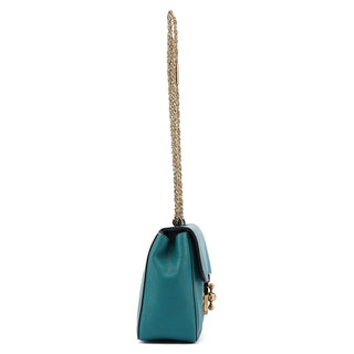 Chloé Turquoise Blue Elsie Leather Shoulder Bag