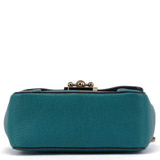 Chloé Turquoise Blue Elsie Leather Shoulder Bag