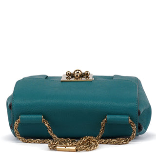 Chloé Turquoise Blue Elsie Leather Shoulder Bag