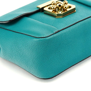 Chloé Turquoise Blue Elsie Leather Shoulder Bag