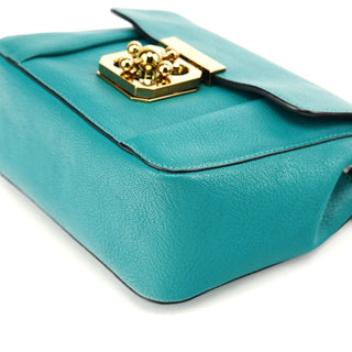 Chloé Turquoise Blue Elsie Leather Shoulder Bag