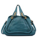 Chloé Turquoise Blue Leather Paraty 2-Way Shoulder Bag