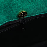Chloe Turquoise Ostrich Leather Bowling Bag