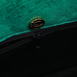 Chloe Turquoise Ostrich Leather Bowling Bag