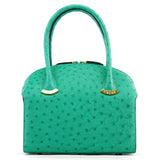 Chloe Turquoise Ostrich Leather Bowling Bag