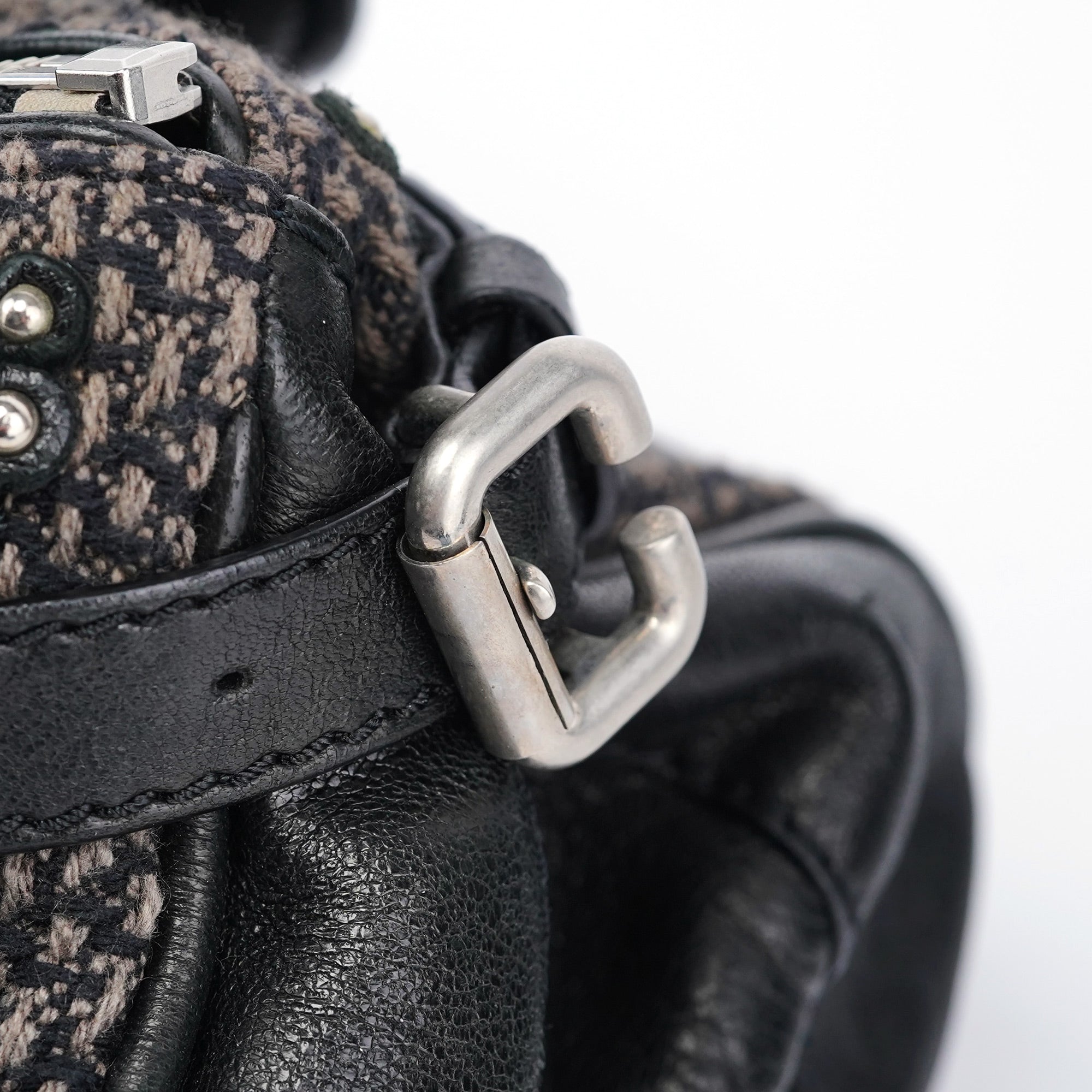 Chloé Sac porté épaule Paddington en tweed et cuir