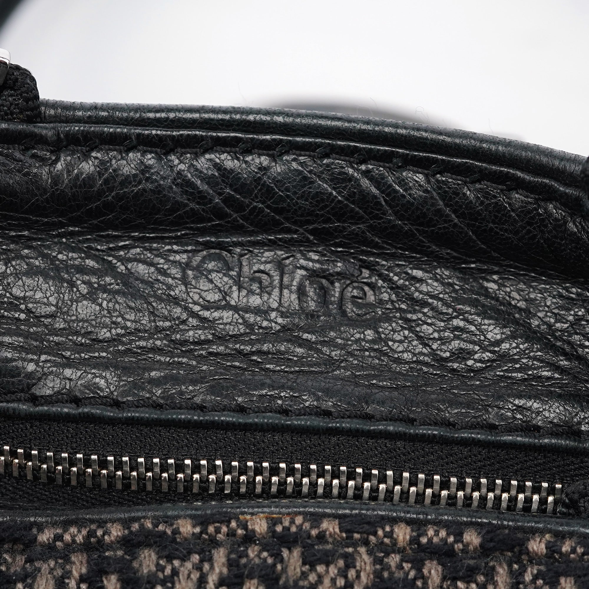 Chloé Sac porté épaule Paddington en tweed et cuir