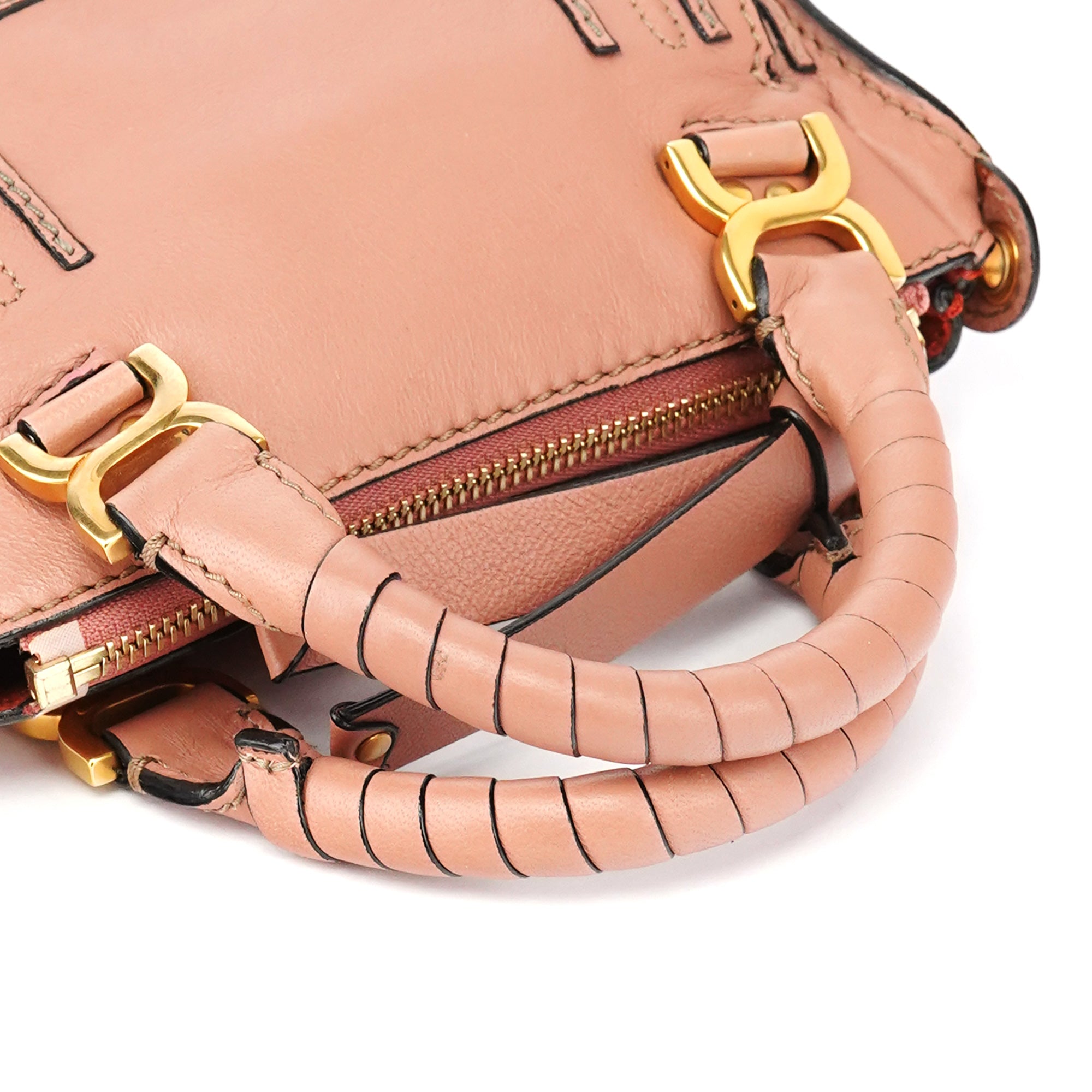 Chloe Two-Tone Leather Mini Marcie 2-Way Bag