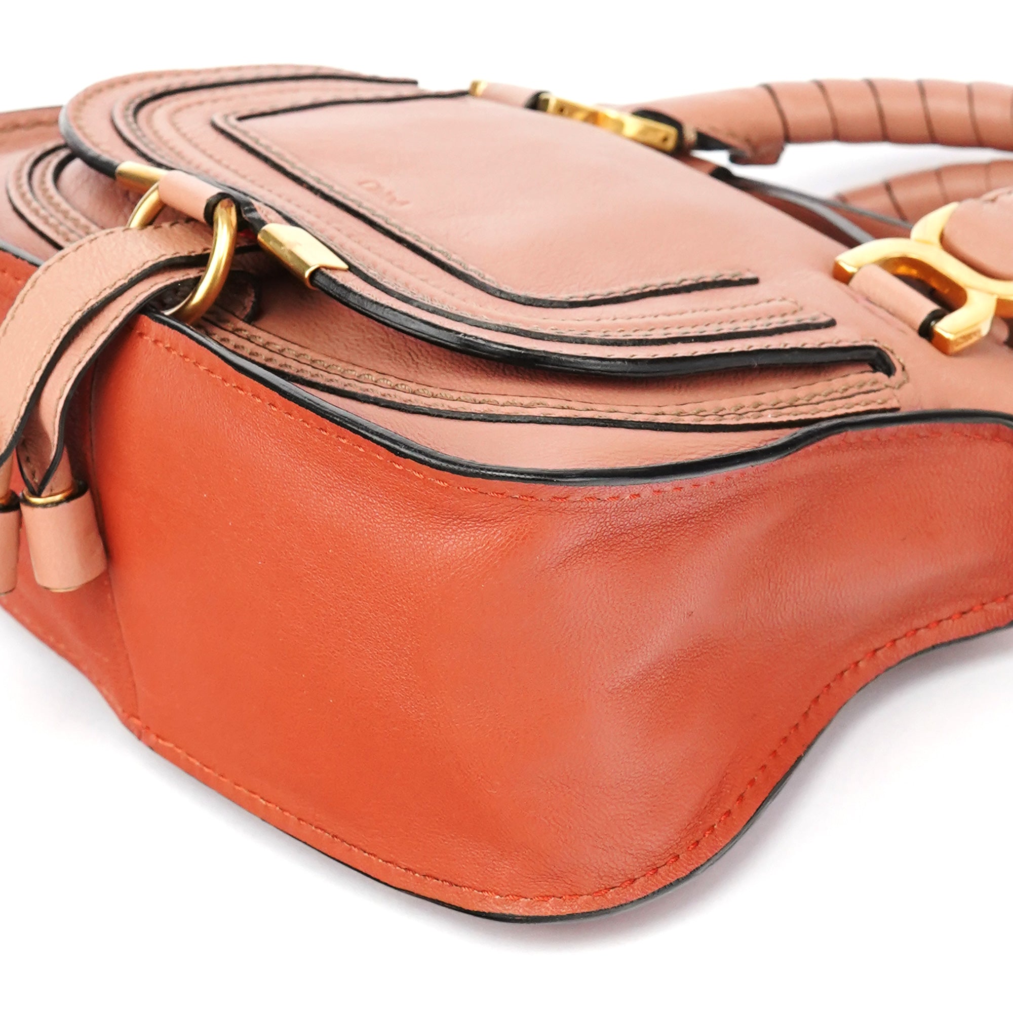 Chloe Two-Tone Leather Mini Marcie 2-Way Bag