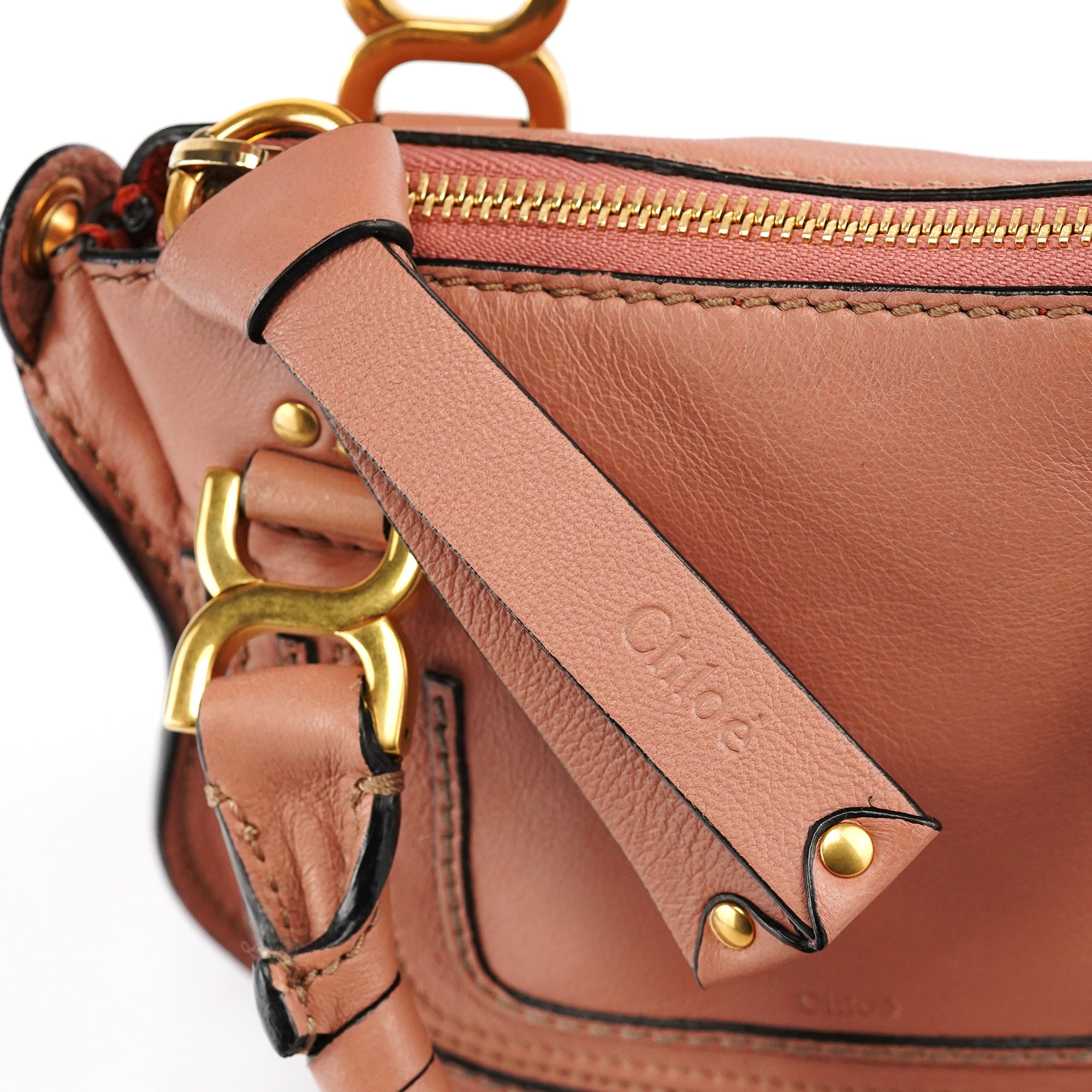 Chloe Two-Tone Leather Mini Marcie 2-Way Bag