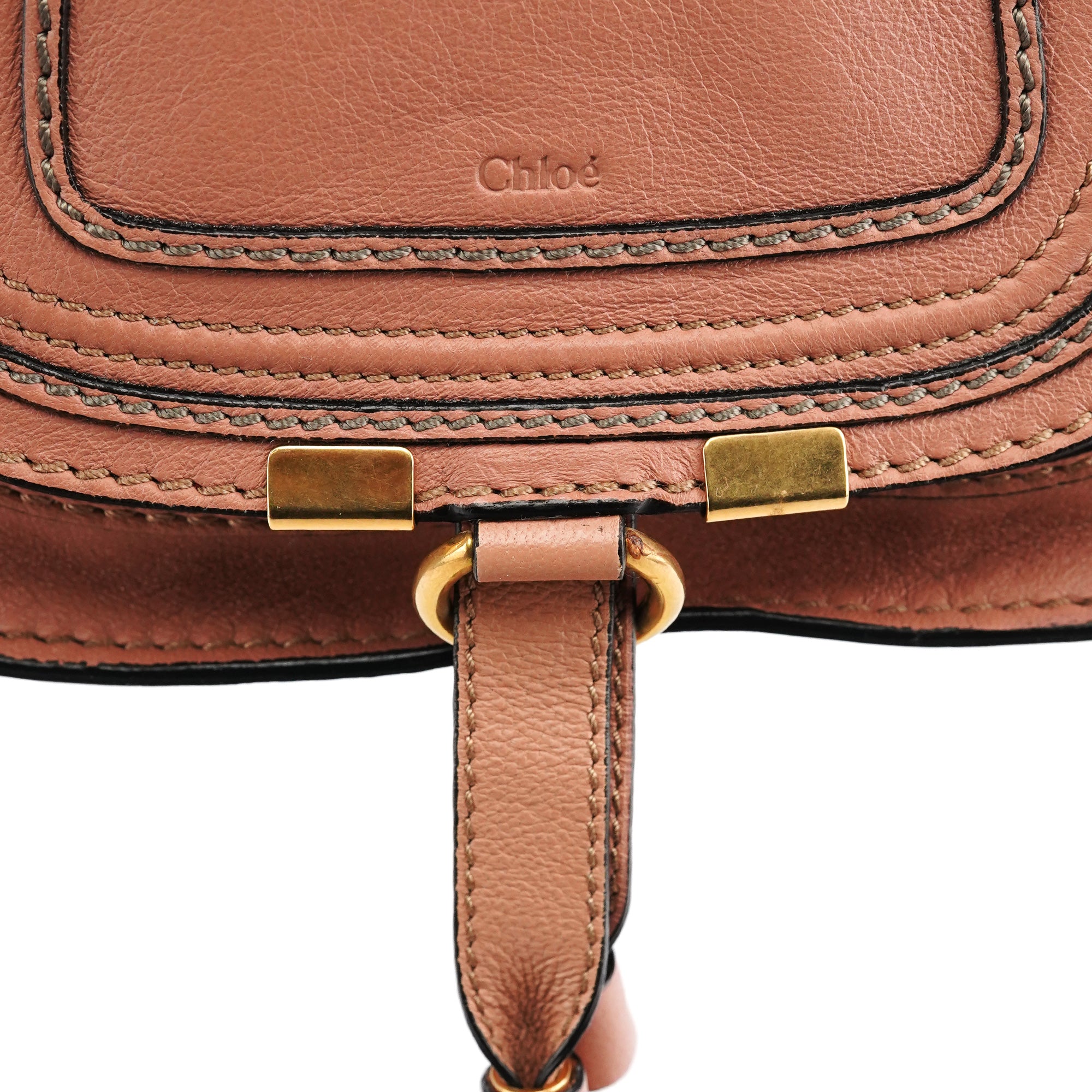 Chloe Two-Tone Leather Mini Marcie 2-Way Bag