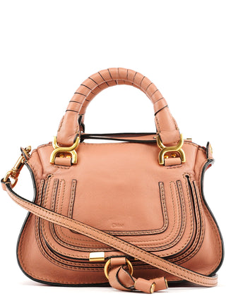 Chloe Two-Tone Leather Mini Marcie 2-Way Bag