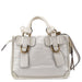 Chloe White Calfskin Bay 2-Way Tote Bag