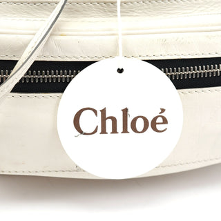 Chloé White Leather Betty Chain Shoulder Bag