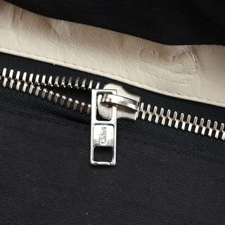 Chloé White Leather Betty Chain Shoulder Bag