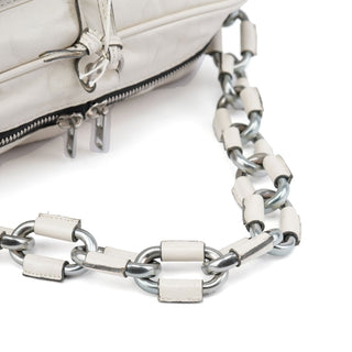 Chloé White Leather Betty Chain Shoulder Bag