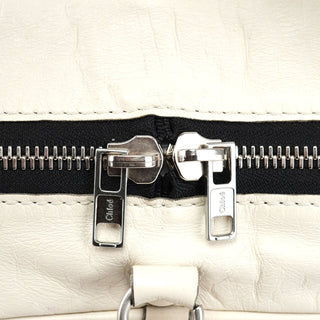 Chloé White Leather Betty Chain Shoulder Bag