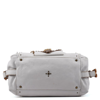 Chloe White Leather Paddington Pocket Shoulder Bag