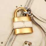 Chloé White Leather Paddington Tote Bag