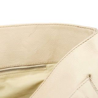 Chloé White Leather Paddington Tote Bag