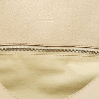 Chloé White Leather Paddington Tote Bag