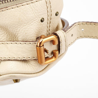 Chloé White Leather Paddington Tote Bag