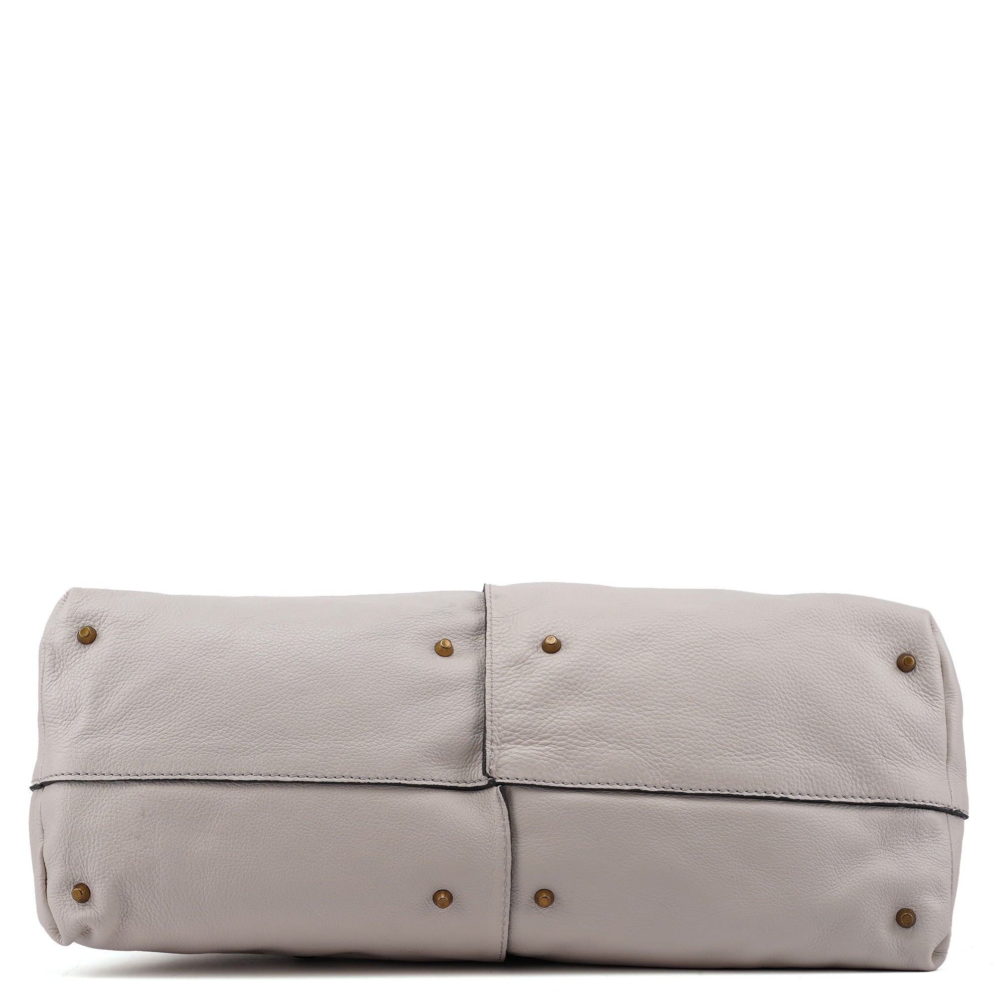 Chloe White Leather Paddington Tote Bag