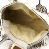 Chloe White Leather Paddington Tote Bag
