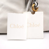 Chloe White Leather Paddington Tote Bag