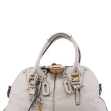 Chloe White Leather Paddington Tote Bag