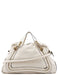 Chloé White Leather Paraty 2-Way Shoulder Bag