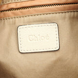 Chloé Paraty 2-Way Schultertasche aus weißem Leder