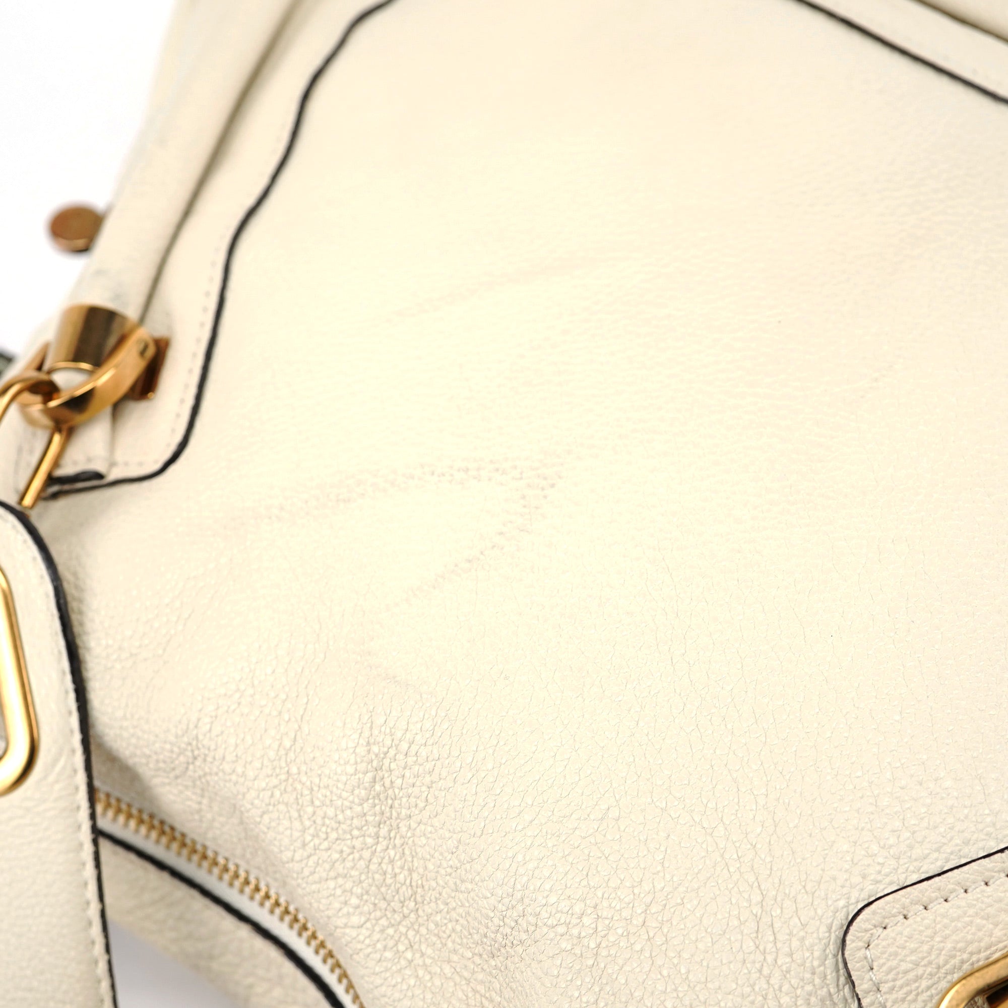 Chloé White Leather Paraty 2-Way Shoulder Bag