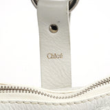 Chloe White Perforated Leather Shoulder Bag
