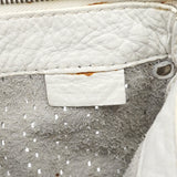 Chloe White Perforated Leather Shoulder Bag