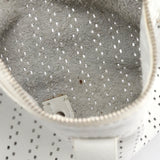 Chloe White Perforated Leather Shoulder Bag