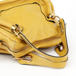 Chloe Yellow Leather Paraty 2-Way Bag