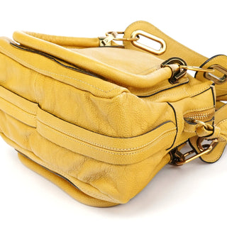 Chloe Yellow Leather Paraty 2-Way Bag