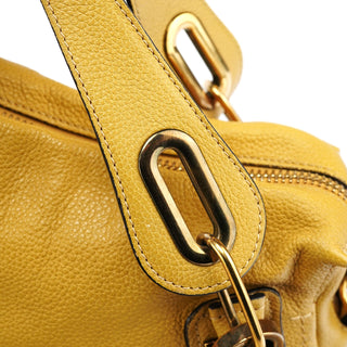 Chloe Yellow Leather Paraty 2-Way Bag