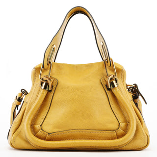 Chloe Yellow Leather Paraty 2-Way Bag
