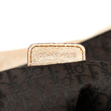 Christian Dior 2005 Beige Crackled Leather Gaucho Saddle Bag
