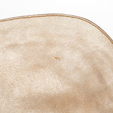 Christian Dior 2005 Beige Crackled Leather Gaucho Saddle Bag