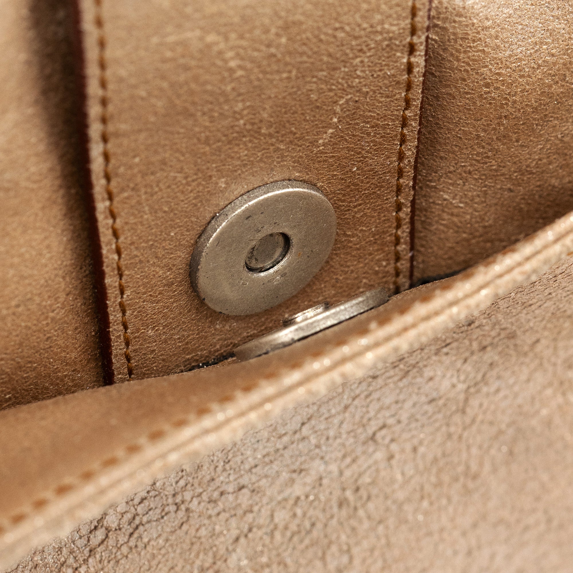 Christian Dior 2005 Beige Crackled Leather Gaucho Saddle Bag