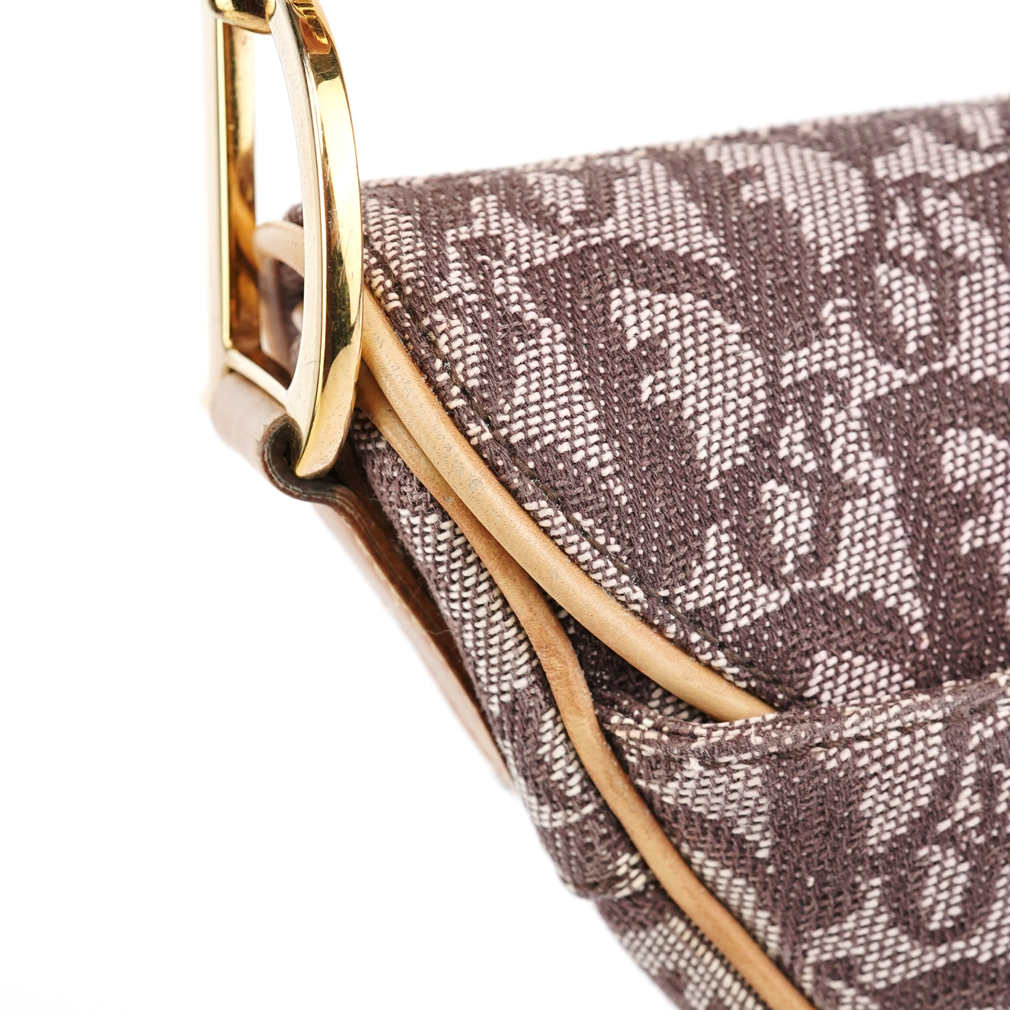Christian Dior Beige Monogram Saddle Bag