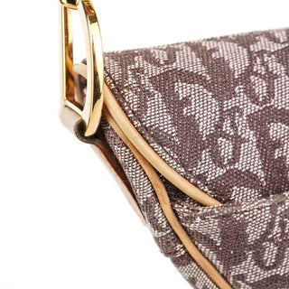 Christian Dior Beige Monogram Saddle Bag
