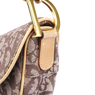 Christian Dior Beige Monogram Saddle Bag